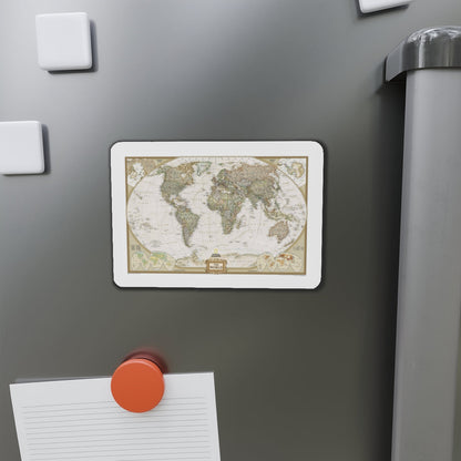 World Map - Political Antique (2007) (Map) Refrigerator Magnet-The Sticker Space