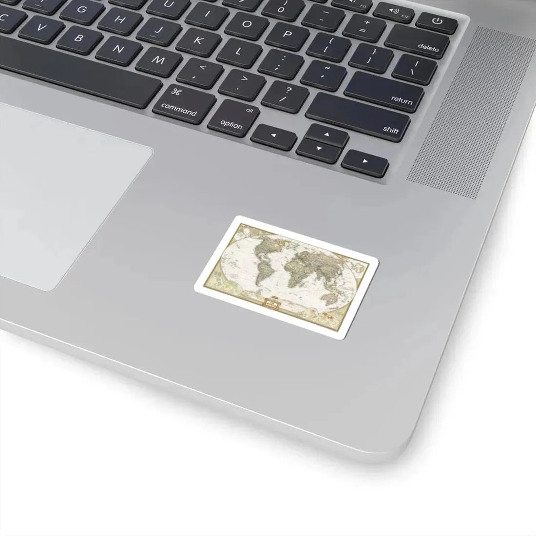 World Map - Political Antique (2007) (Map) STICKER Vinyl Kiss-Cut Decal - The Sticker Space