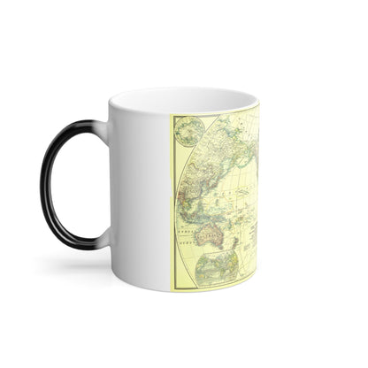 World Map - Political Divisions (1922) (Map) Color Changing Mug 11oz-11oz-The Sticker Space