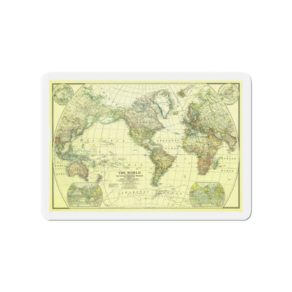World Map - Political Divisions (1922) (Map) Refrigerator Magnet 4 Inch - The Sticker Space