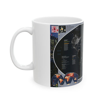 World Map - Population and Resources (1998) (Map) White Coffee Mug-The Sticker Space