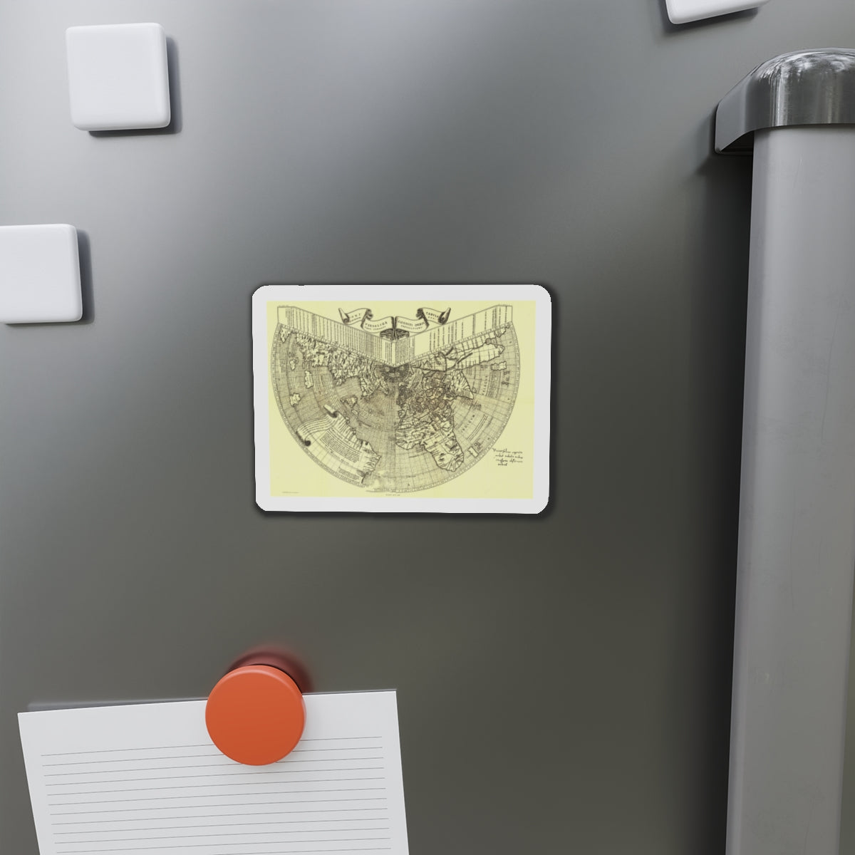 World Map - Ruysch (1508) (Map) Refrigerator Magnet-The Sticker Space