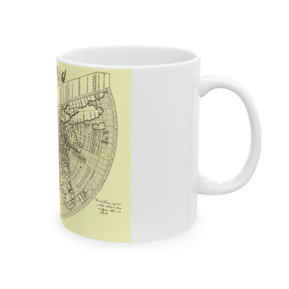 World Map - Ruysch (1508) (Map) White Coffee Mug-The Sticker Space