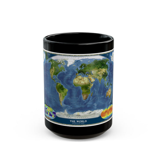 World Map - Satellite (2001) (Map) Black Coffee Mug-15oz-The Sticker Space