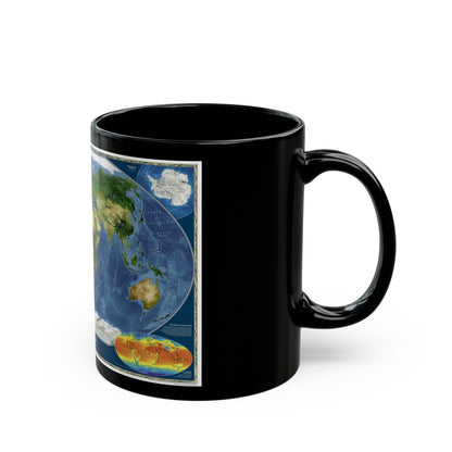 World Map - Satellite (2001) (Map) Black Coffee Mug-The Sticker Space