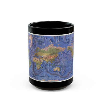 World Ocean Floor (1981) (Map) Black Coffee Mug-15oz-The Sticker Space