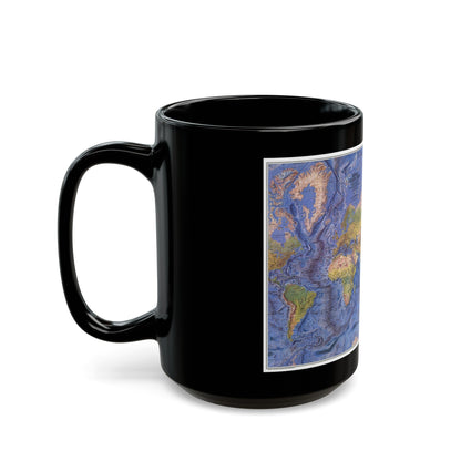 World Ocean Floor (1981) (Map) Black Coffee Mug-The Sticker Space