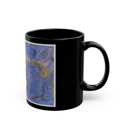 World Ocean Floor (1981) (Map) Black Coffee Mug-The Sticker Space