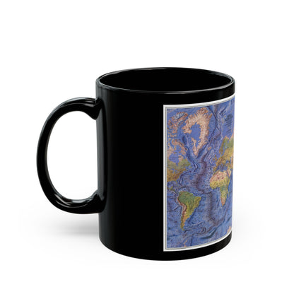 World Ocean Floor (1981) (Map) Black Coffee Mug-The Sticker Space