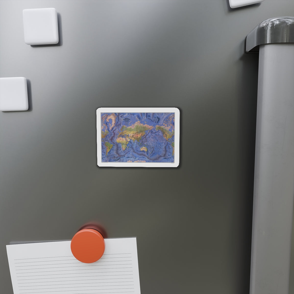 World Ocean Floor (1981) (Map) Refrigerator Magnet-The Sticker Space