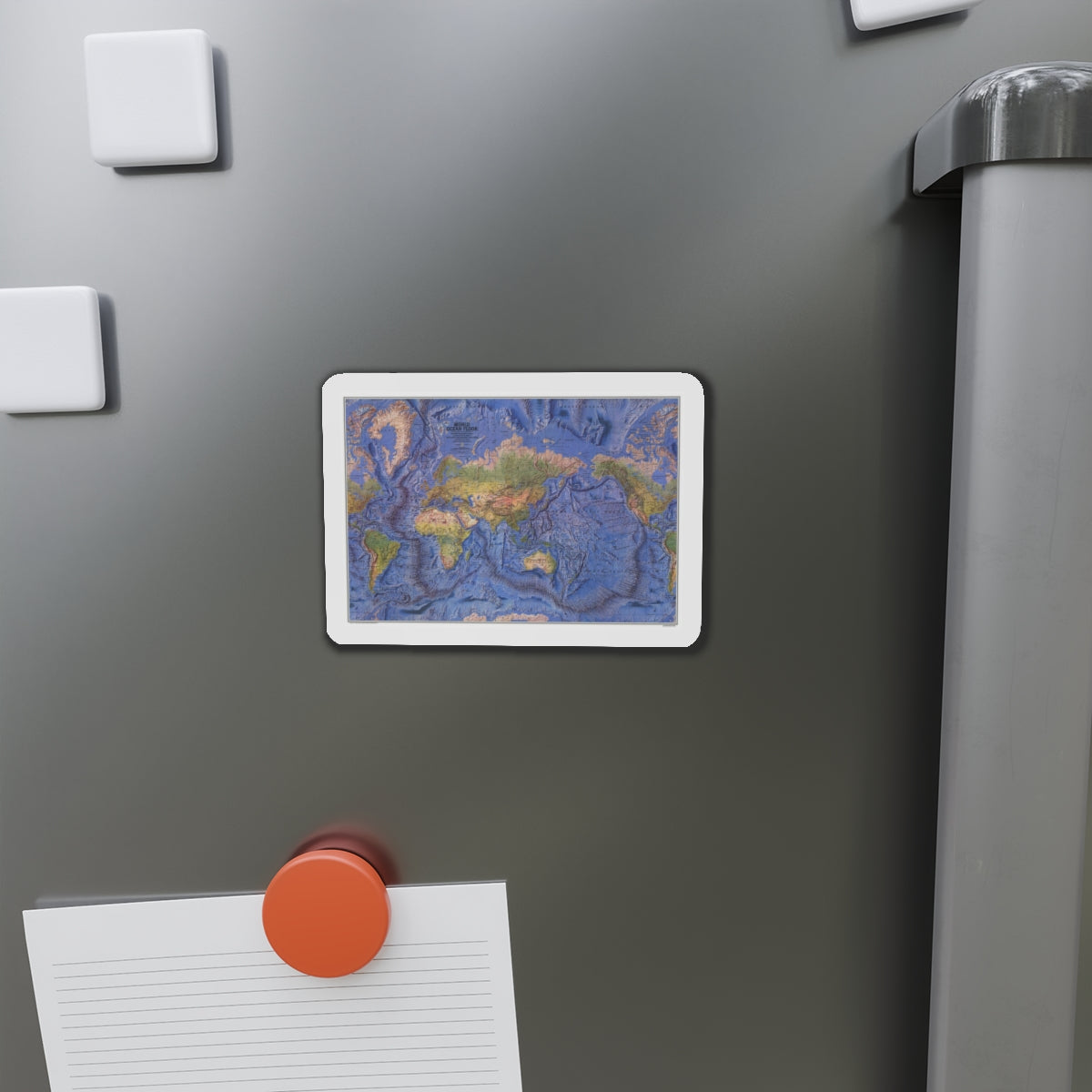 World Ocean Floor (1981) (Map) Refrigerator Magnet-The Sticker Space