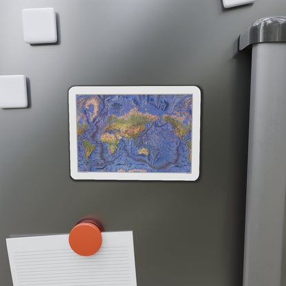 World Ocean Floor (1981) (Map) Refrigerator Magnet-The Sticker Space