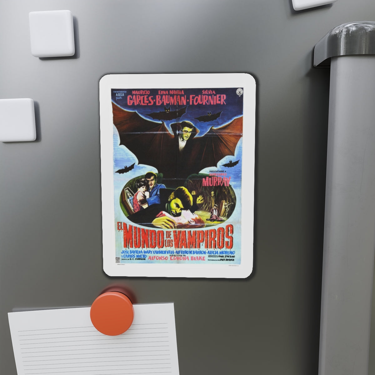 WORLD OF VAMPIRES 1961 Movie Poster - Refrigerator Magnet