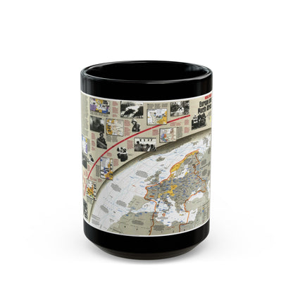 World War II- Europe and North Africa (1991) (Map) Black Coffee Mug-15oz-The Sticker Space