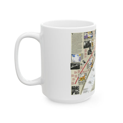 World War II- Europe and North Africa (1991) (Map) White Coffee Mug-The Sticker Space