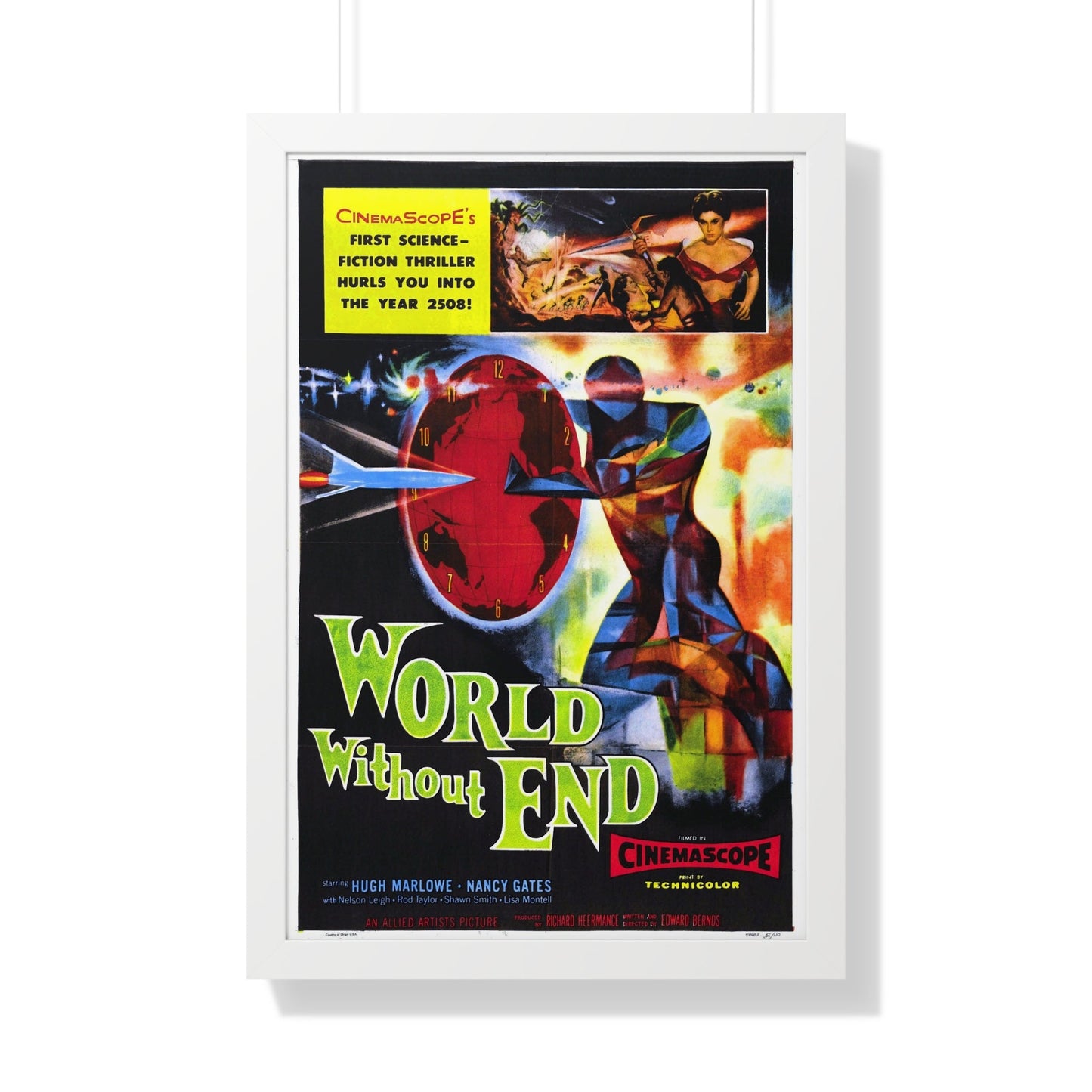 WORLD WITHOUT END 1956 - Framed Movie Poster-20" x 30"-The Sticker Space