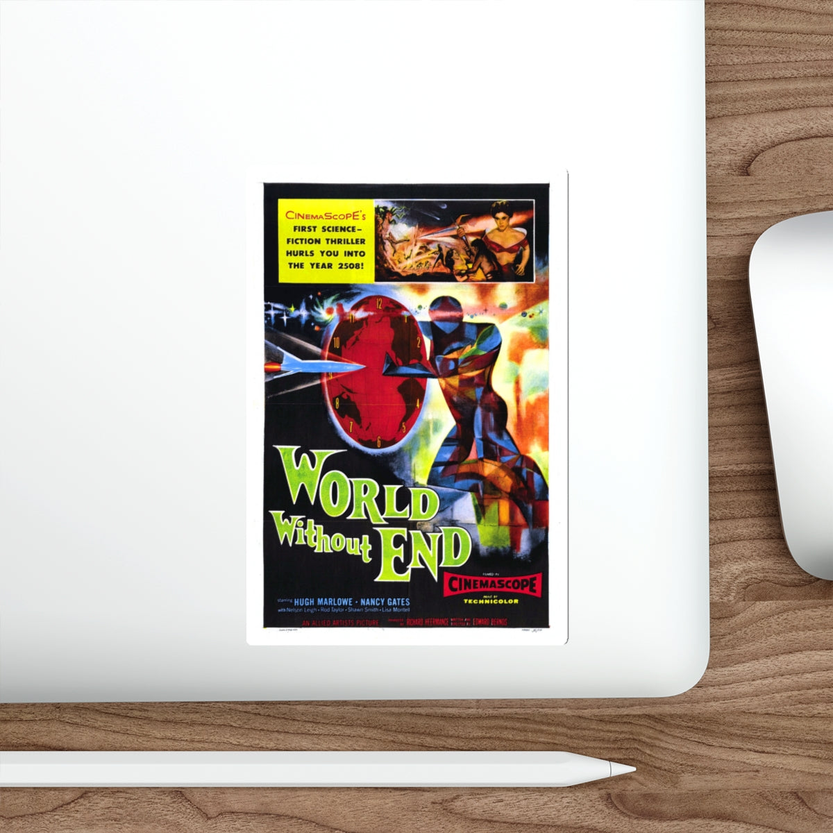 WORLD WITHOUT END 1956 Movie Poster STICKER Vinyl Die-Cut Decal-The Sticker Space