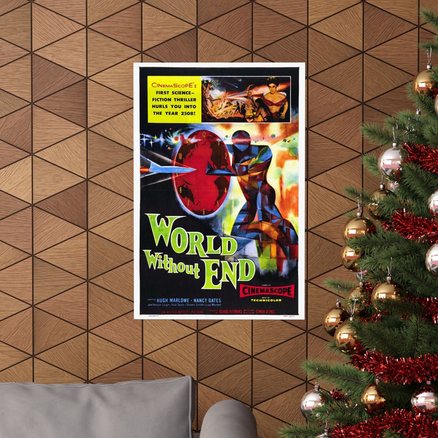 WORLD WITHOUT END 1956 - Paper Movie Poster-The Sticker Space