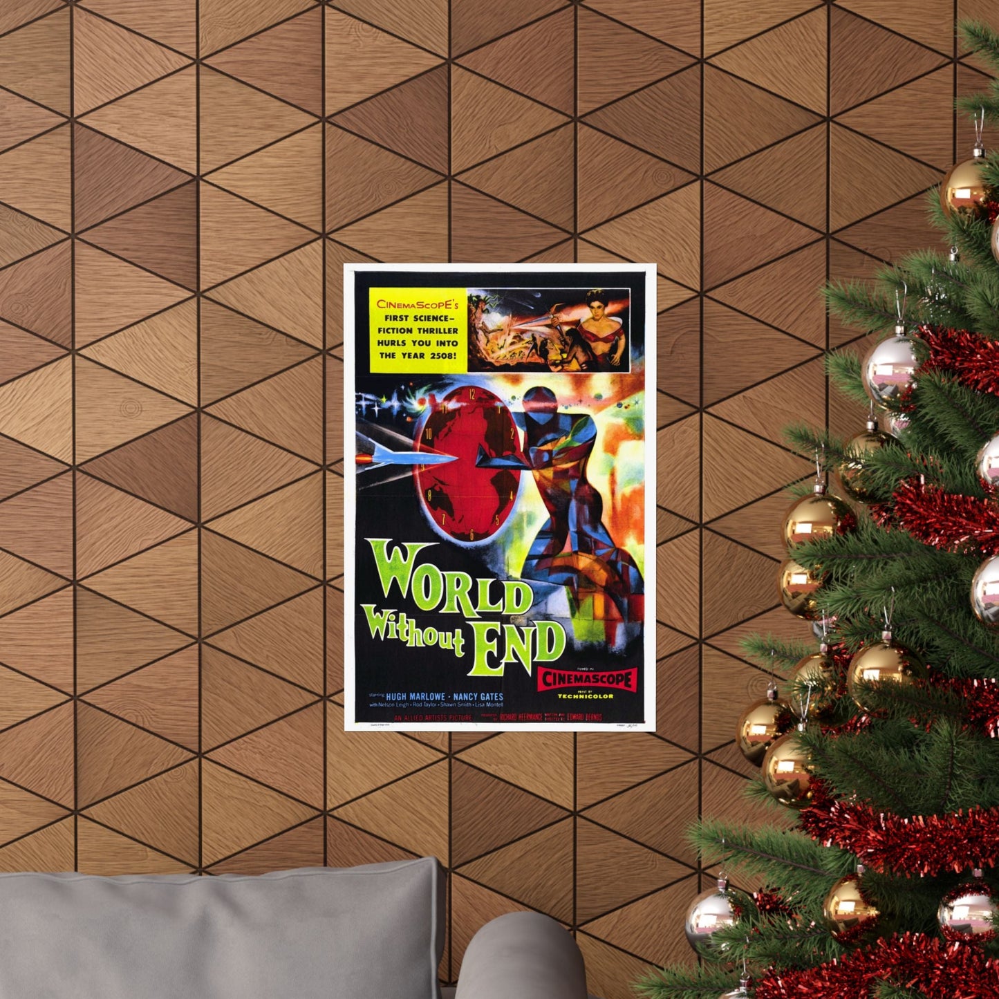 WORLD WITHOUT END 1956 - Paper Movie Poster-The Sticker Space