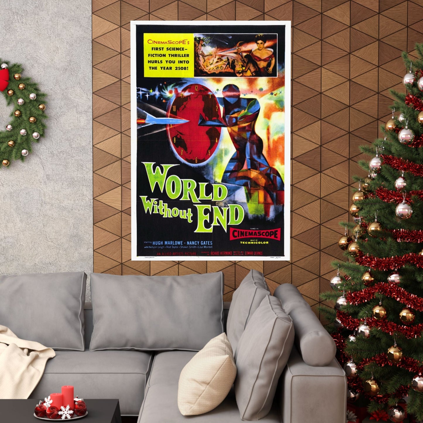 WORLD WITHOUT END 1956 - Paper Movie Poster-The Sticker Space