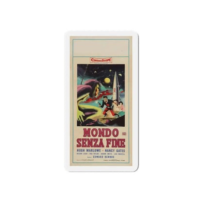 WORLD WITHOUT END (ITALIAN) 1956 Movie Poster - Refrigerator Magnet 6 Inch Die-Cut - The Sticker Space