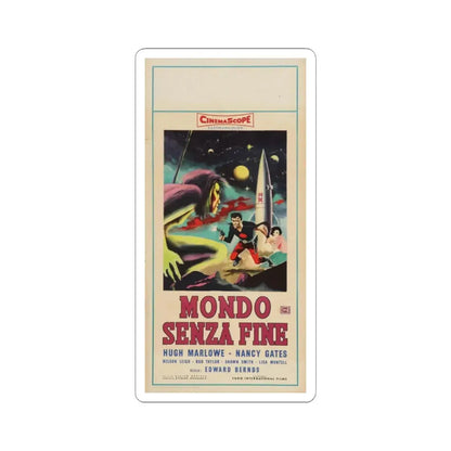 WORLD WITHOUT END (ITALIAN) 1956 Movie Poster - STICKER Vinyl Kiss-Cut Decal 2 Inch White - The Sticker Space