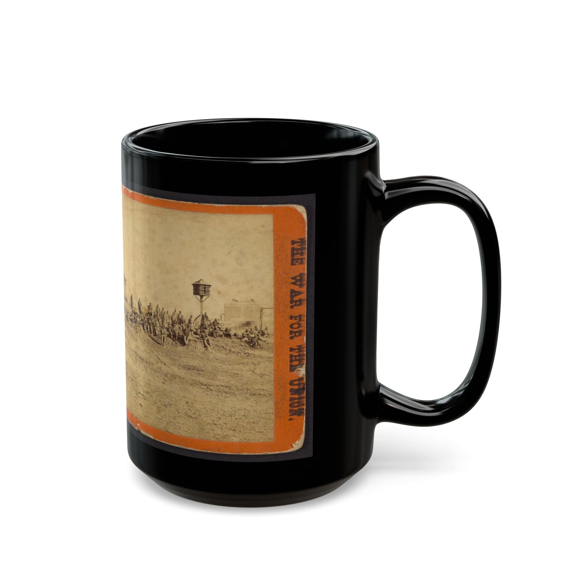 Wounded Colored Soldiers At Aikens Landing (U.S. Civil War) Black Coffee Mug-The Sticker Space