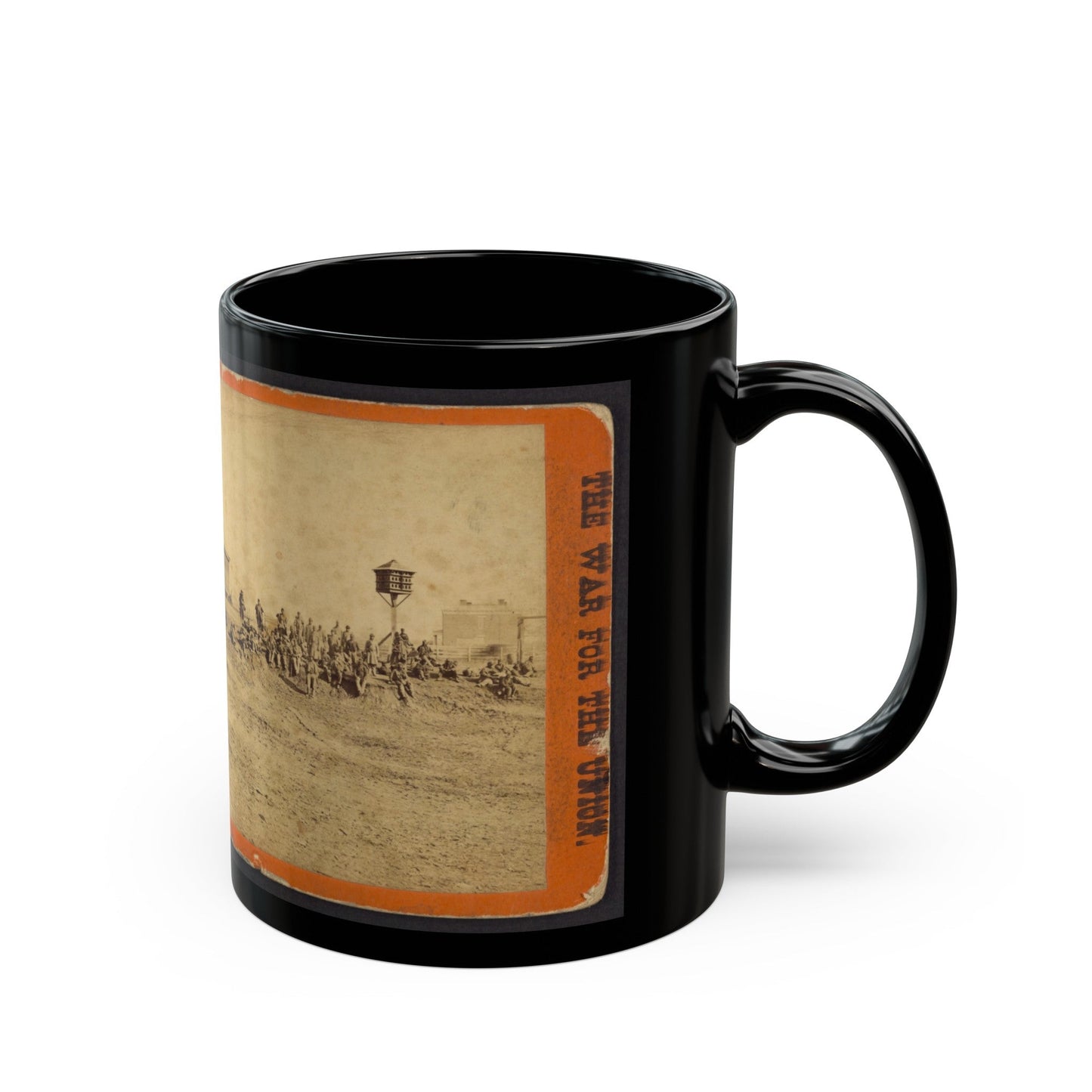 Wounded Colored Soldiers At Aikens Landing (U.S. Civil War) Black Coffee Mug-The Sticker Space