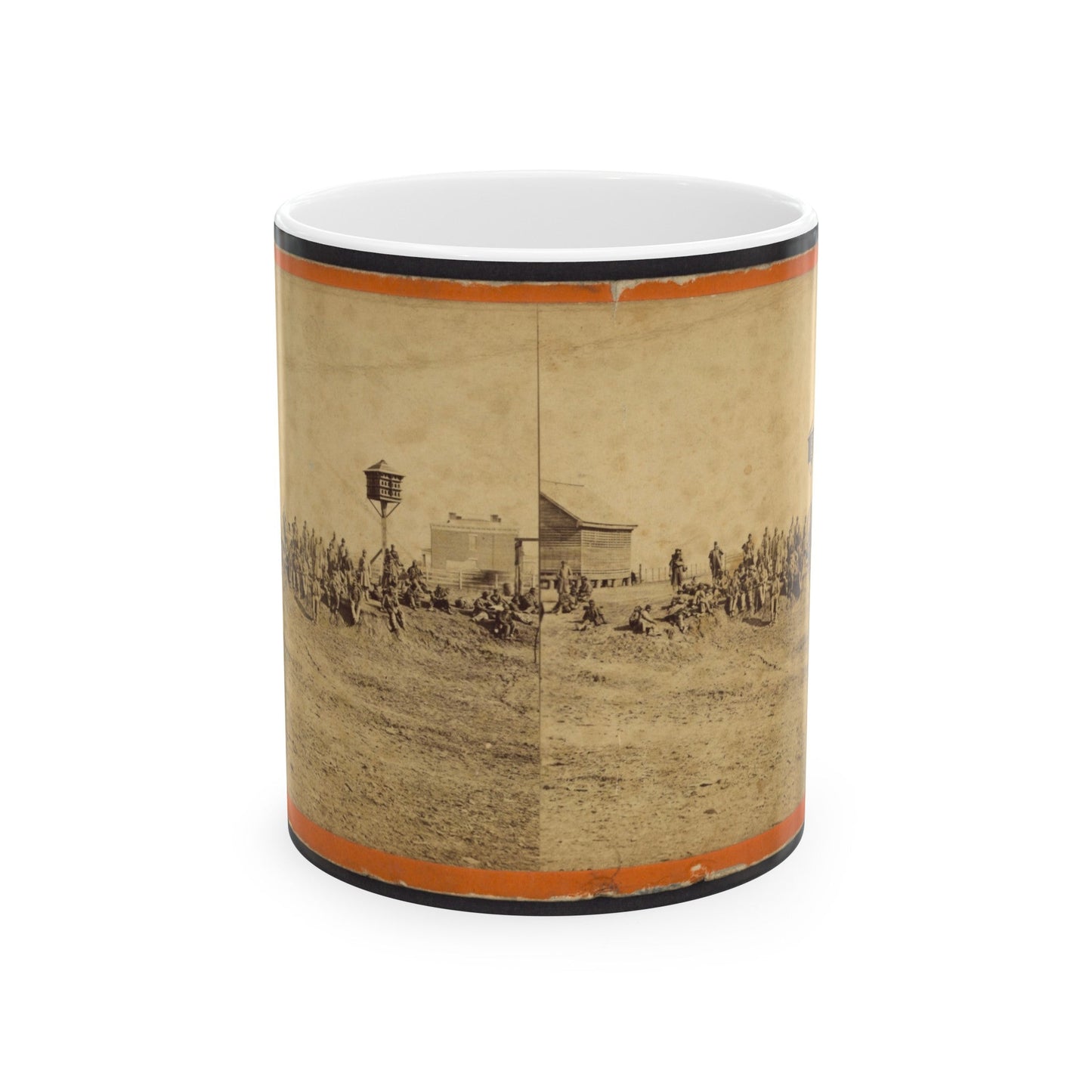 Wounded Colored Soldiers At Aikens Landing (U.S. Civil War) White Coffee Mug-11oz-The Sticker Space