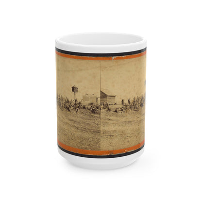 Wounded Colored Soldiers At Aikens Landing (U.S. Civil War) White Coffee Mug-15oz-The Sticker Space