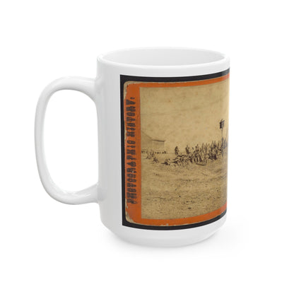 Wounded Colored Soldiers At Aikens Landing (U.S. Civil War) White Coffee Mug-The Sticker Space