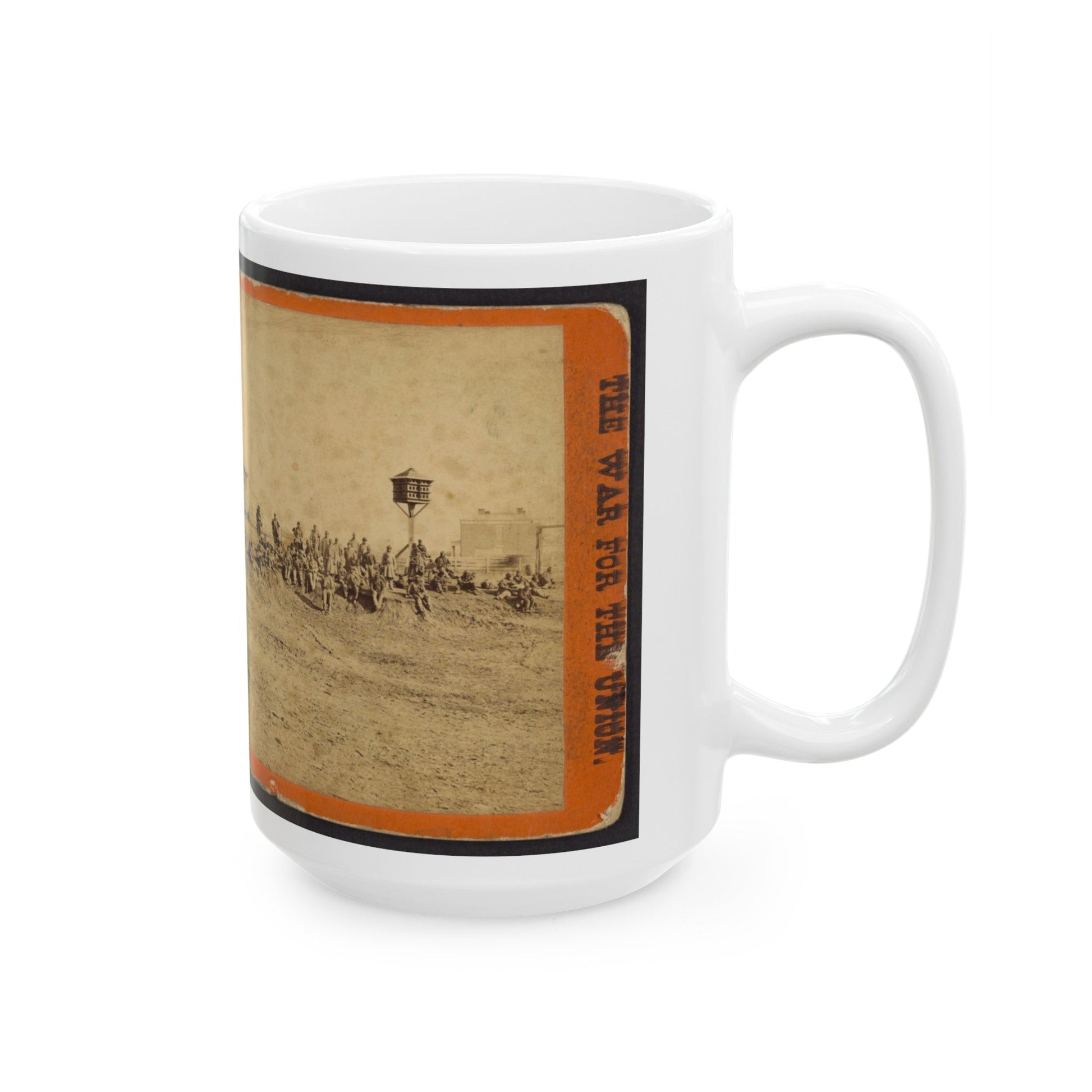 Wounded Colored Soldiers At Aikens Landing (U.S. Civil War) White Coffee Mug-The Sticker Space