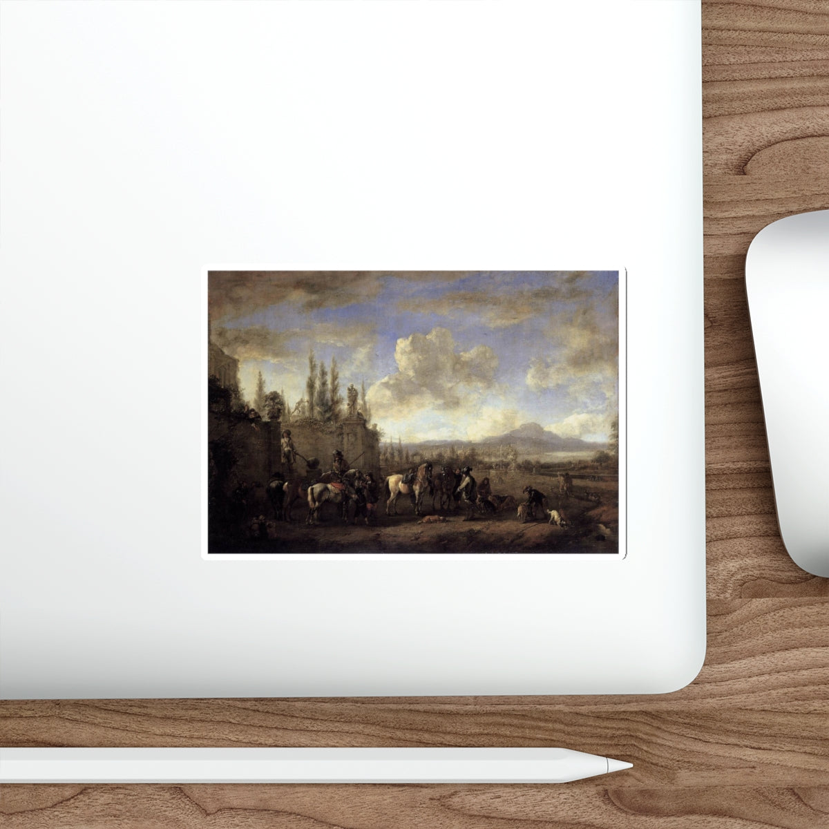 WOUWERMAN, Philips - Setting out on the Hunt (Artwork) STICKER Vinyl Die-Cut Decal-The Sticker Space