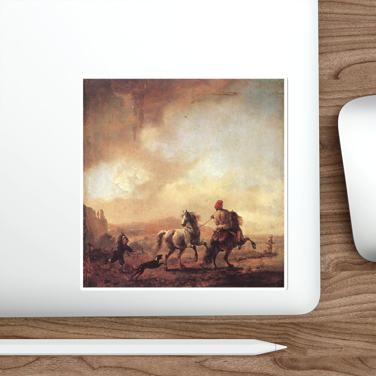 WOUWERMAN, Philips - Two Horses (Artwork) STICKER Vinyl Die-Cut Decal-The Sticker Space