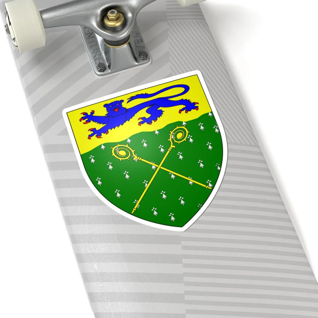 WREXHAM Shield (United Kingdom) (Coat of Arms) STICKER Vinyl Kiss-Cut Decal - The Sticker Space