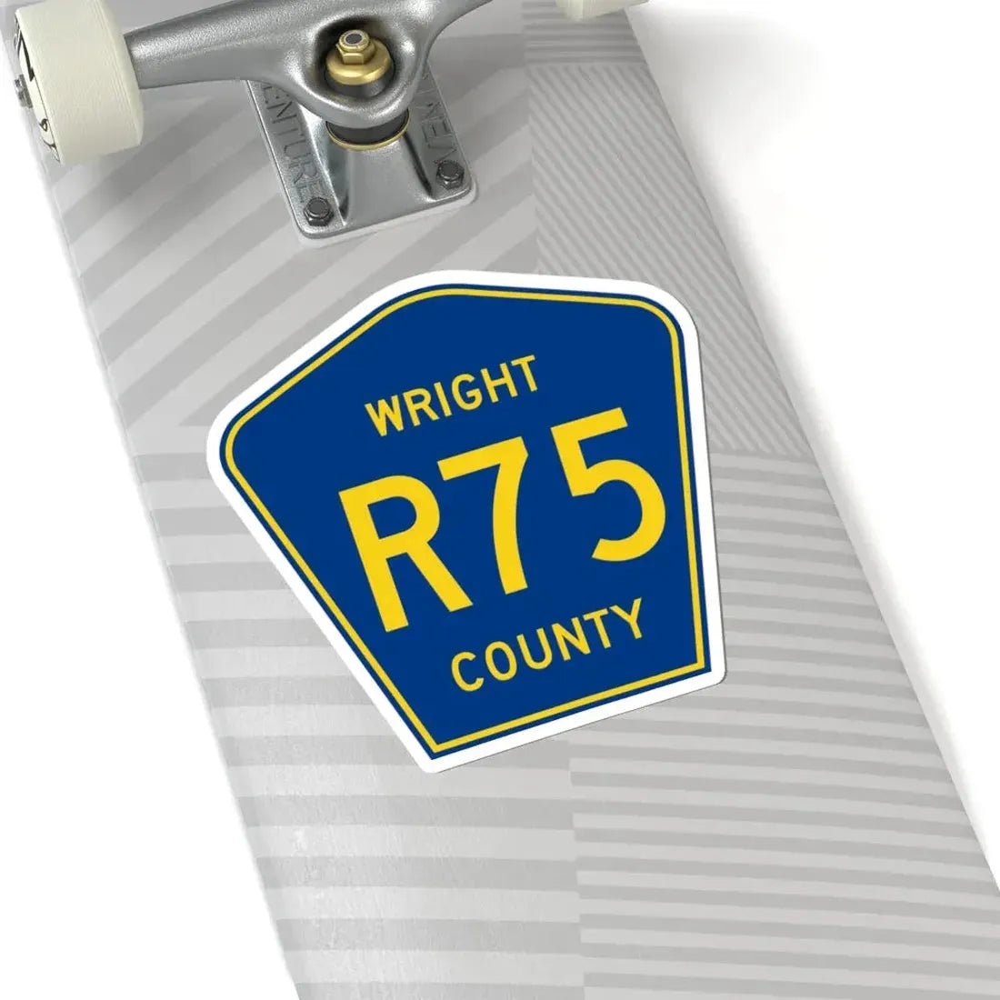 Wright County Route R75 IA (Iowa) (Road Sign) STICKER Vinyl Kiss-Cut Decal - The Sticker Space