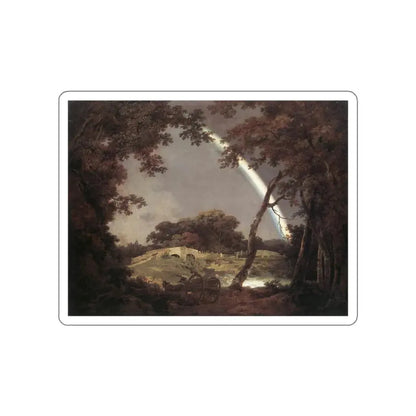 WRIGHT, Joseph - Landscape with Rainbow (Artwork) STICKER Vinyl Die-Cut Decal White Die-Cut 2 Inch - The Sticker Space