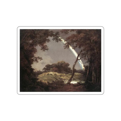 WRIGHT, Joseph - Landscape with Rainbow (Artwork) STICKER Vinyl Die-Cut Decal White Die-Cut 6 Inch - The Sticker Space