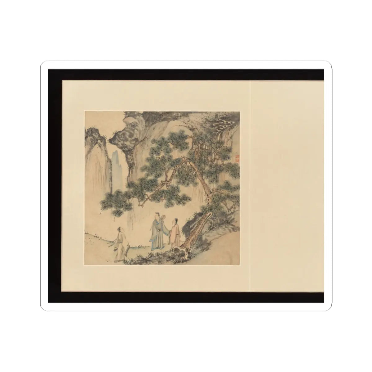 Wu Long - Paintings after old masters - 1728 v4 - STICKER Vinyl Kiss-Cut Decal
