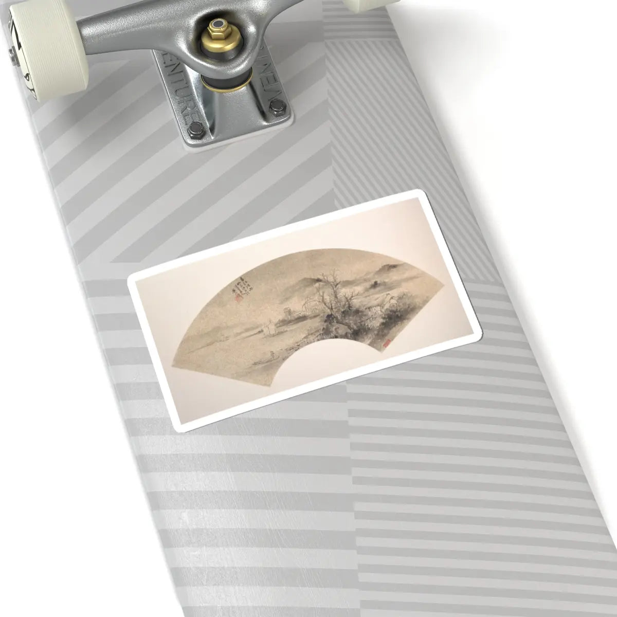 Wu Shixian - Misty Rain on the River in Spring - unknown - STICKER Vinyl Kiss-Cut Decal