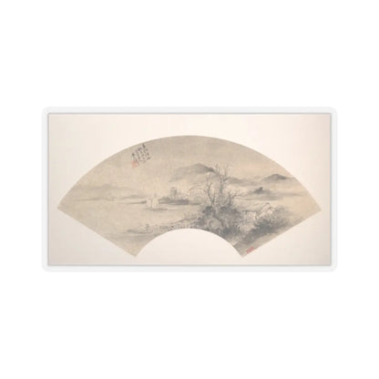 Wu Shixian - Misty Rain on the River in Spring - unknown - STICKER Vinyl Kiss-Cut Decal