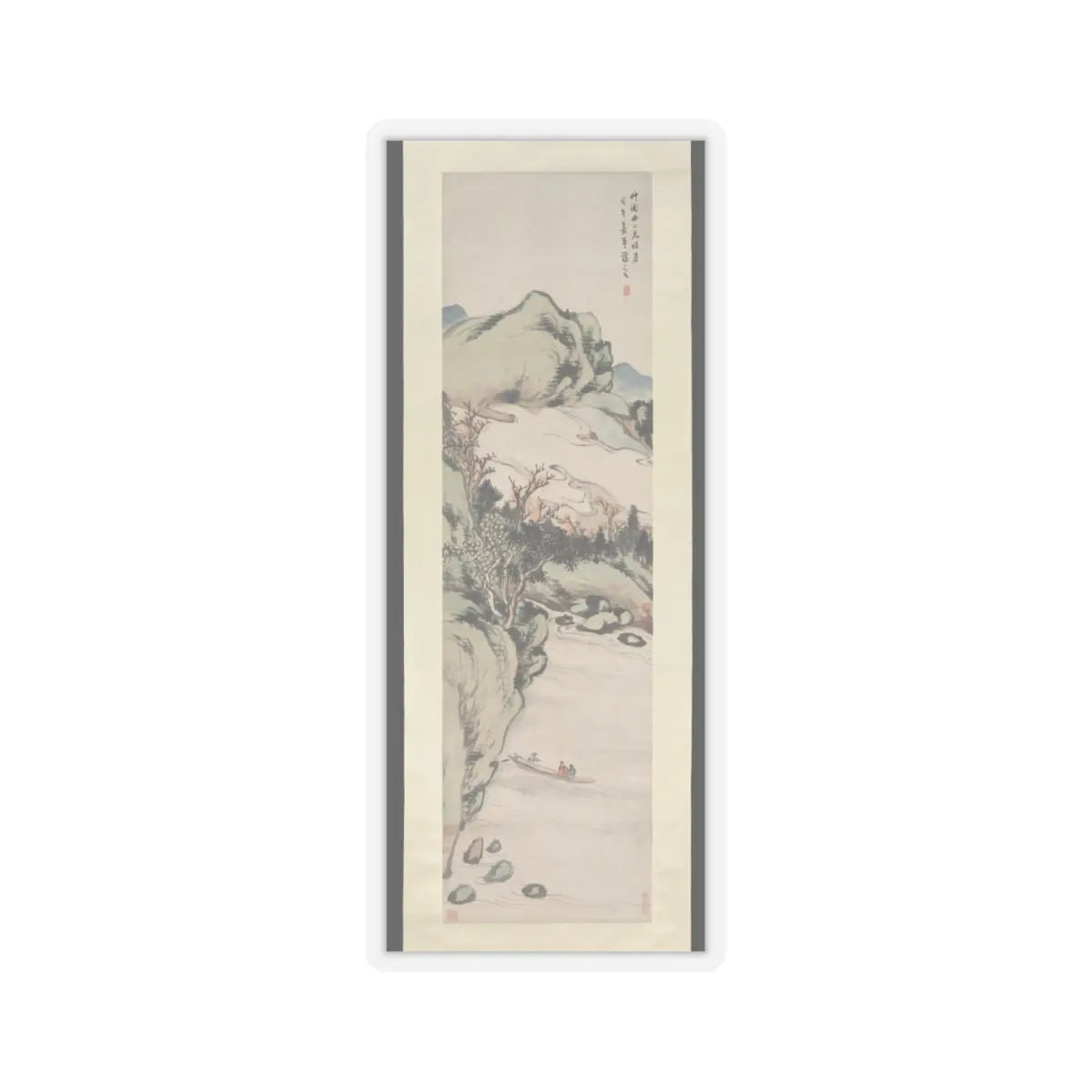 Wu Xizai - Landscape - dated 1858 v1 - STICKER Vinyl Kiss-Cut Decal
