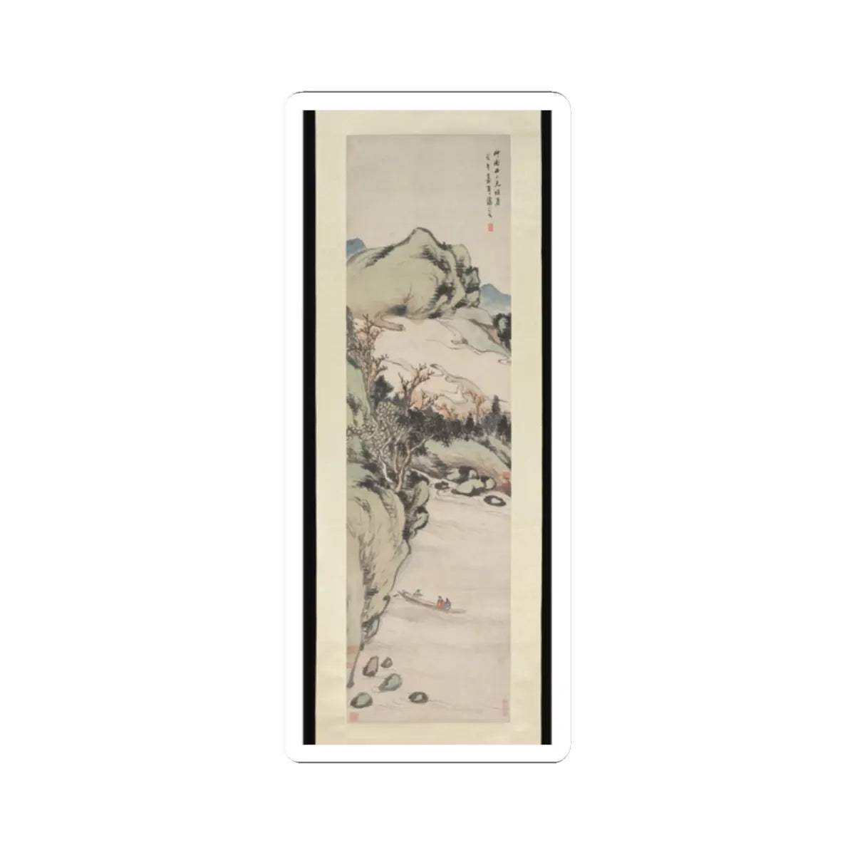 Wu Xizai - Landscape - dated 1858 v1 - STICKER Vinyl Kiss-Cut Decal
