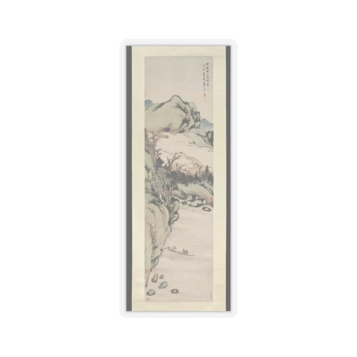 Wu Xizai - Landscape - dated 1858 v1 - STICKER Vinyl Kiss-Cut Decal