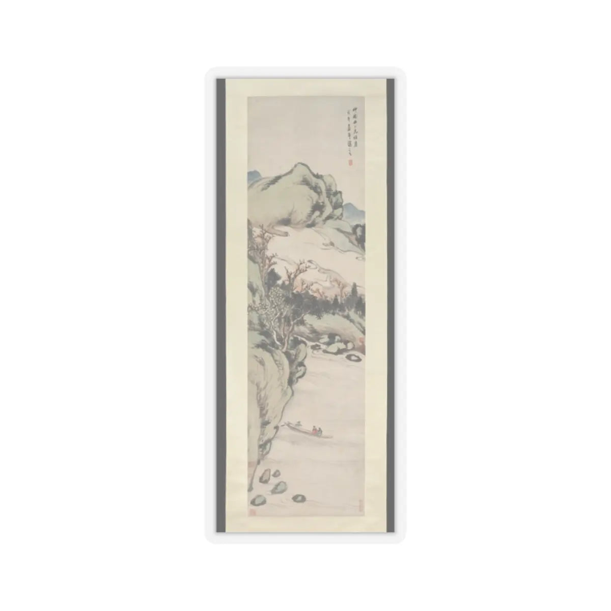 Wu Xizai - Landscape - dated 1858 v1 - STICKER Vinyl Kiss-Cut Decal