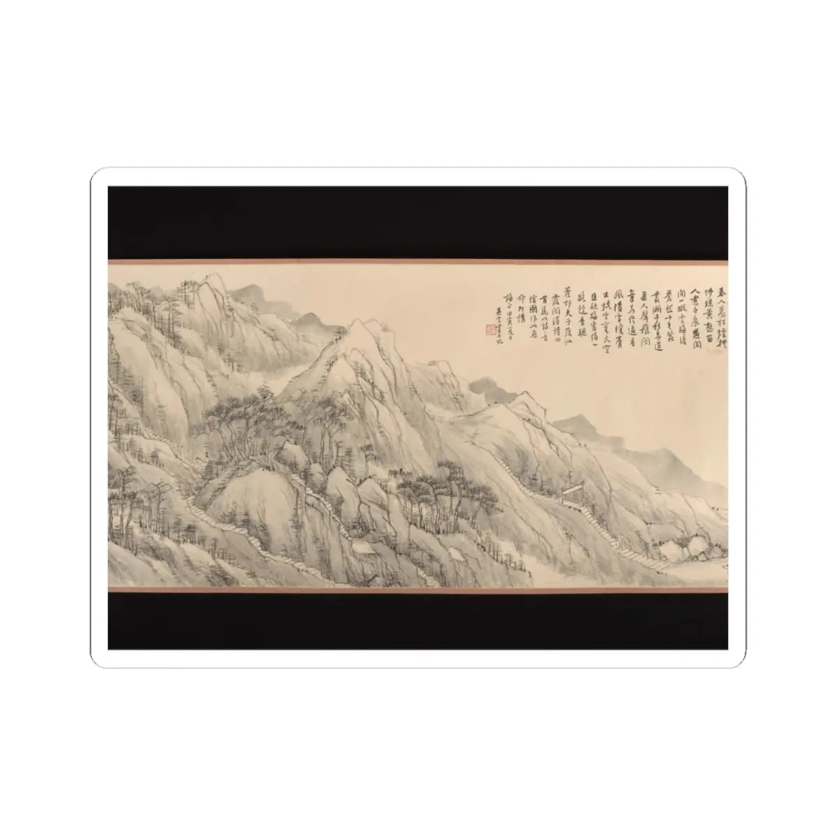 Wu Yun - Landscape - 1854 v5 - STICKER Vinyl Kiss-Cut Decal