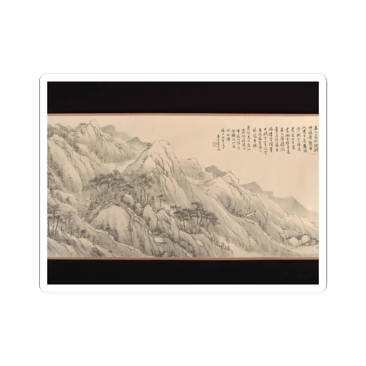 Wu Yun - Landscape - 1854 v5 - STICKER Vinyl Kiss-Cut Decal