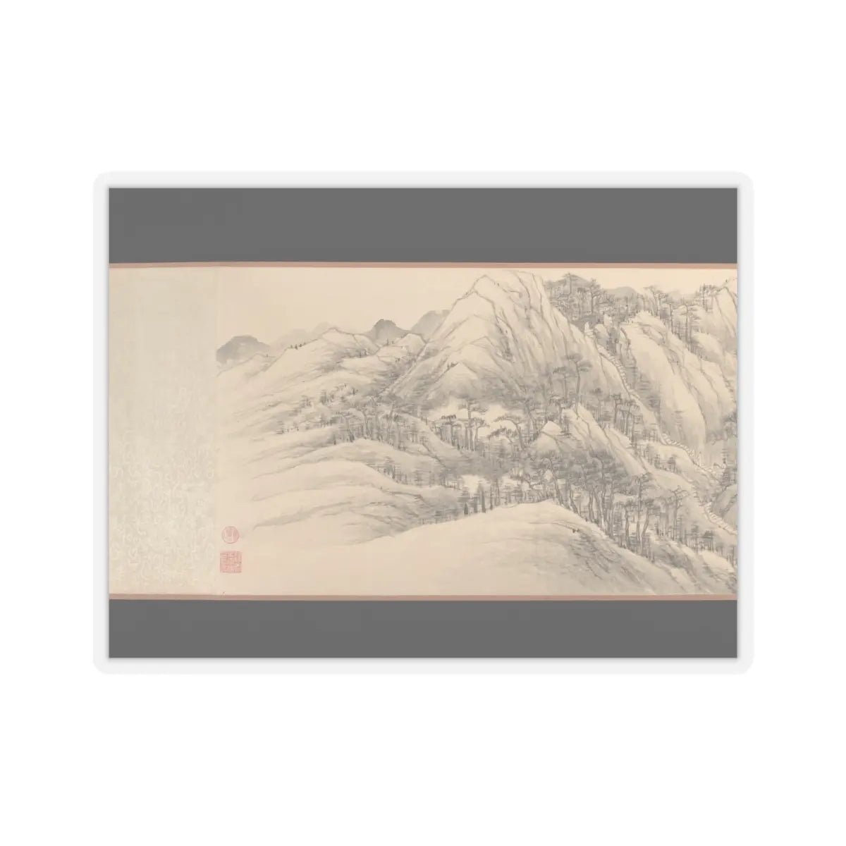 Wu Yun - Landscape - 1854 v6 - STICKER Vinyl Kiss-Cut Decal