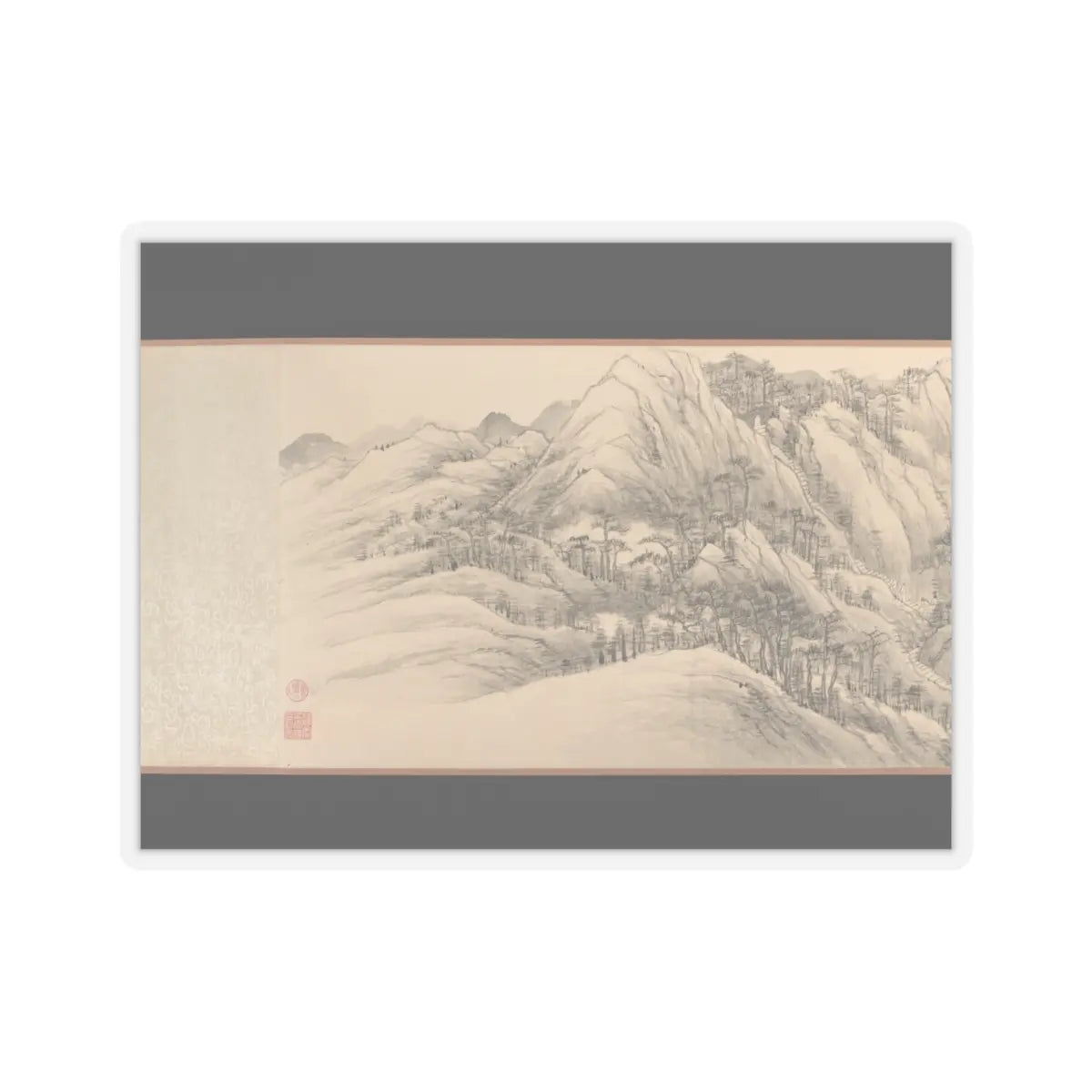 Wu Yun - Landscape - 1854 v6 - STICKER Vinyl Kiss-Cut Decal