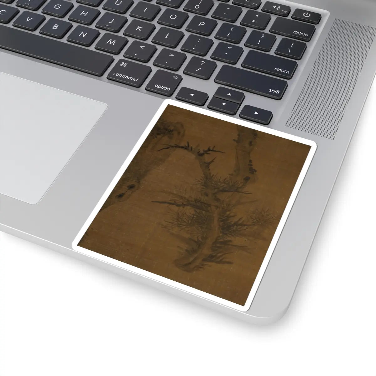 Wu Zhen - Crooked Pine - dated 1335 v3 - STICKER Vinyl Kiss-Cut Decal